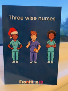 Christmas card - Three wise nurses - Pack of 10