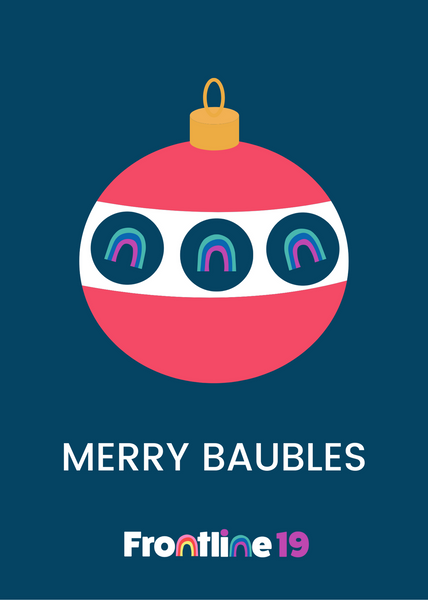 Christmas cards - Merry Baubles - Pack of 10