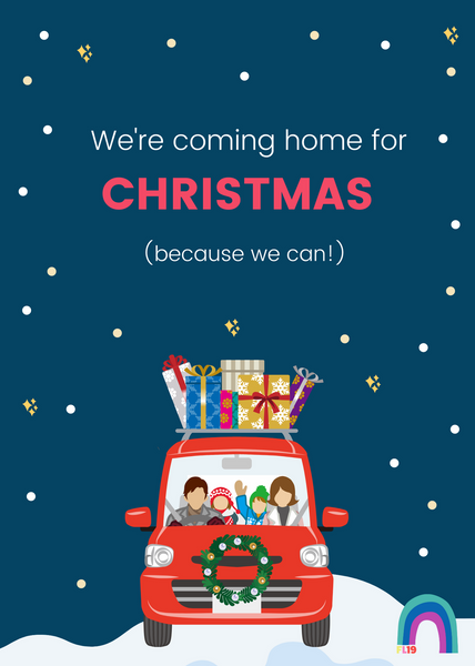 Christmas card - Coming home for Christmas - Pack of 10
